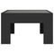 vidaXL Coffee Table with Infinity LED Black 50x50x30 cm