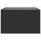 vidaXL Coffee Table with Infinity LED Black 50x50x30 cm
