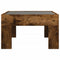 vidaXL Coffee Table with Infinity LED Smoked Oak 50x50x30 cm
