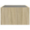 vidaXL Coffee Table with Infinity LED Sonoma Oak 70x50x30 cm
