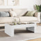 vidaXL Coffee Table with Infinity LED White 90x50x30 cm