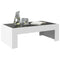 vidaXL Coffee Table with Infinity LED White 90x50x30 cm