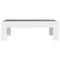 vidaXL Coffee Table with Infinity LED White 90x50x30 cm