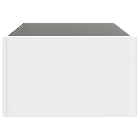 vidaXL Coffee Table with Infinity LED White 90x50x30 cm