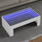 vidaXL Coffee Table with Infinity LED White 90x50x30 cm