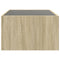 vidaXL Coffee Table with Infinity LED Sonoma Oak 90x50x30 cm