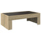 vidaXL Coffee Table with Infinity LED Sonoma Oak 90x50x30 cm