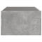 vidaXL Coffee Table with Infinity LED Concrete Grey 90x50x30 cm