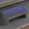 vidaXL Coffee Table with Infinity LED Concrete Grey 90x50x30 cm