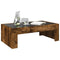 vidaXL Coffee Table with Infinity LED Smoked Oak 90x50x30 cm