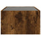 vidaXL Coffee Table with Infinity LED Smoked Oak 90x50x30 cm