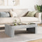 vidaXL Coffee Table with Infinity LED Grey Sonoma 90x50x30 cm