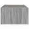 vidaXL Coffee Table with Infinity LED Grey Sonoma 90x50x30 cm