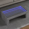 vidaXL Coffee Table with Infinity LED Grey Sonoma 90x50x30 cm