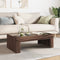 vidaXL Coffee Table with Infinity LED Brown Oak 90x50x30 cm