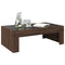 vidaXL Coffee Table with Infinity LED Brown Oak 90x50x30 cm