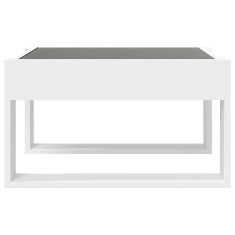 vidaXL Coffee Table with Infinity LED White 50x53x30 cm