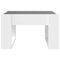 vidaXL Coffee Table with Infinity LED White 50x53x30 cm