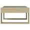 vidaXL Coffee Table with Infinity LED Sonoma Oak 50x53x30 cm