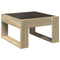 vidaXL Coffee Table with Infinity LED Sonoma Oak 50x53x30 cm