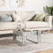 vidaXL Coffee Table with Infinity LED Concrete Grey 50x53x30 cm