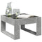 vidaXL Coffee Table with Infinity LED Concrete Grey 50x53x30 cm