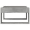 vidaXL Coffee Table with Infinity LED Concrete Grey 50x53x30 cm