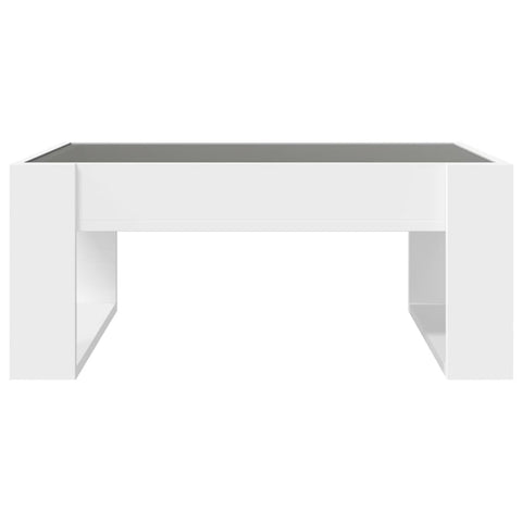 vidaXL Coffee Table with Infinity LED White 70x53x30 cm