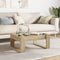 vidaXL Coffee Table with Infinity LED Sonoma Oak 70x53x30 cm