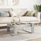 vidaXL Coffee Table with Infinity LED Concrete Grey 70x53x30 cm