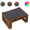 vidaXL Coffee Table with Infinity LED Smoked Oak 70x53x30 cm
