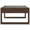 vidaXL Coffee Table with Infinity LED Brown Oak 70x53x30 cm