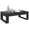 vidaXL Coffee Table with Infinity LED Black 90x53x30 cm