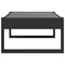 vidaXL Coffee Table with Infinity LED Black 90x53x30 cm