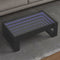vidaXL Coffee Table with Infinity LED Black 90x53x30 cm