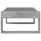 vidaXL Coffee Table with Infinity LED Concrete Grey 90x53x30 cm