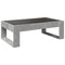 vidaXL Coffee Table with Infinity LED Concrete Grey 90x53x30 cm