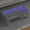vidaXL Coffee Table with Infinity LED Concrete Grey 90x53x30 cm