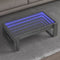 vidaXL Coffee Table with Infinity LED Grey Sonoma 90x53x30 cm