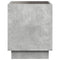 vidaXL Coffee Table with Infinity LED Concrete Grey 40x40x50 cm