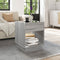 vidaXL Coffee Table with Infinity LED Grey Sonoma 40x40x50 cm