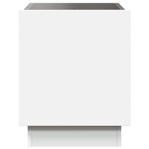 vidaXL Coffee Table with Infinity LED White 50x50x50 cm