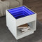 vidaXL Coffee Table with Infinity LED White 50x50x50 cm