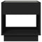 vidaXL Coffee Table with Infinity LED Black 50x50x50 cm