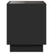 vidaXL Coffee Table with Infinity LED Black 50x50x50 cm