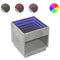 vidaXL Coffee Table with Infinity LED Concrete Grey 50x50x50 cm