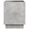 vidaXL Coffee Table with Infinity LED Concrete Grey 50x50x50 cm