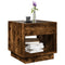 vidaXL Coffee Table with Infinity LED Smoked Oak 50x50x50 cm