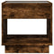 vidaXL Coffee Table with Infinity LED Smoked Oak 50x50x50 cm