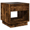 vidaXL Coffee Table with Infinity LED Smoked Oak 50x50x50 cm